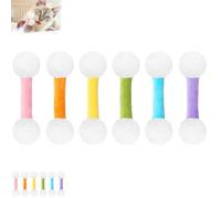 Genérico Q Tip Cat Toy, Qtip Cat Toys, Swabs Catnip Toy Set of 6 Soft Plush Kicker Toys,for Indoor Cats Sturdy Teething Chew (6pcs Mixed Color)