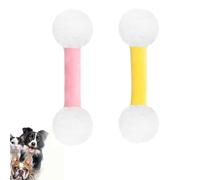 Genérico Q Tip Cat Toy, Qtip Toy, Interactive Kitty Kick Sticks, for Cats Lovers Gift, Sturdy Teething Chew, (Yellow + Pink)