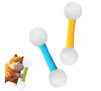 Genérico Q Tip Cat Toy, Soft Plush Kicker Toys, Interactive Kitty Kick Sticks for Cat Lovers Gift, Sturdy Teething Chew, Big Qtip,Tiny Cats Obsessed (2pcs-B)