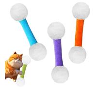 Genérico Q Tip Cat Toy, Soft Plush Kicker Toys, Interactive Kitty Kick Sticks for Cat Lovers Gift, Sturdy Teething Chew, Big Qtip,Tiny Cats Obsessed (3pcs-B)