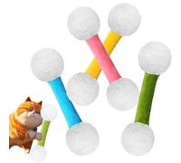 Genérico Q Tip Cat Toy, Soft Plush Kicker Toys, Interactive Kitty Kick Sticks for Cat Lovers Gift, Sturdy Teething Chew, Big Qtip,Tiny Cats Obsessed (4pcs-A)