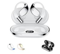 Genérico Q39 Ai Translation Clip-On Bluetooth Earphones, Q39 AI Earbuds Translate, Bluetooth 5.4 Real Time Open Ear Headphones, Real Time, Long Battery Life, for Travel Business Learning (White)