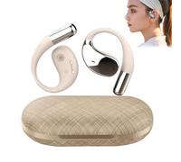 Genérico Q39 Ai Translation Clip-On Bluetooth Earphones, Q39 AI Earbuds Translate, for 140+ Languages Life Fit iOS and Android, for Travel Business Learning (Gold)