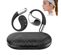 Genérico Q39 Ai Translation Clip-On Bluetooth Earphones, Q39 AI Earbuds Translate, for 140+ Languages Life Fit iOS and Android, for Travel Business Learning (Black)
