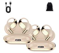 Genérico Q39 Ai Translation Clip-On Bluetooth Earphones, Q39 Ai Earbuds Translate, Intelligent Noise Reduction, Support 140 Languages & Accents, For Travel Business Learning (White*2pcs)