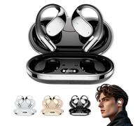 Genérico Q39 Ai Translation Clip-On Bluetooth Earphones, Translation Earbuds Real Time, Traductor De Voz Instantaneo 2025, for Travel Business Learning (Black)