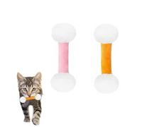 Genérico Qtip Cat Toy, Giant Cotton Swab Cat Toy, Catnip Toys Set of 6 Soft Plush Kicker Toys, Sturdy Teething ChewToy (2Pcs-A)