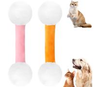 Genérico Qtip Cat Toy, Giant Q Tip Cat Toy, Qtip Toys Soft Plush Kicker, Interactive Kitty Kick Sticks, Designed for Indoor Pets, Sturdy Teething Chew (2pcsA)