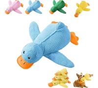 Genérico Quacking Duck Toy for Dog, Quacking Duck Toy for Dog, Durable Plush Chew Toys with Sounds, Stuffed Plush Calming Ducks Dogs Toys for Indoor Puppies and Senior Pups (Blue,Large)