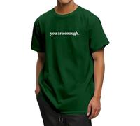 Genérico Querida Persona detrás de Mí, El Mundo es Mejor contigo, Sudadera con capucha, Eres suficiente, Sudadera con Capucha Hop E, Dark Verde, 3TG