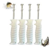 Genérico Quick Release Fishhook Extractor, Hook Remover Tool Fishing, Fish Hook Remover Tool, Stainless Steel Fishinghook Extractor with Non-Slip Grip, for Bass/Trouth Fishings (4pcs)