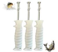 Genérico Quick Release Fishhook Extractor, Hook Remover Tool Fishing, Fish Hook Remover Tool, Stainless Steel Fishinghook Extractor with Non-Slip Grip, for Bass/Trouth Fishings (3pcs)
