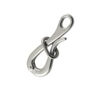 Generico Quick Release Shackle - Stainless Steel 10 cm, Stainless Steel Shackle, Secure Locking | Resistant, Heavy Duty Hook, Marine Shackles Clip, Rigging Hook for Boating, Climbing, Towing, Lifting
