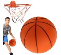 Genérico Quiet Basketball - Airless Basketball | Dribbling Indoor Training Ball | Suitable for Indoor Play | Easy Grip Soundless Training Ball for Children Girls Boys Family Friends