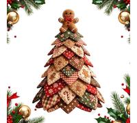 Genérico Quilted Christmas Tree Kit 40cm 3D Layered Fabric Sewing Craft Set