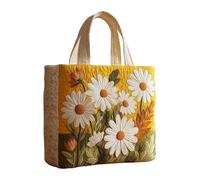 Generico Quilted Tote Bag,Large Capacity Lightweight - 13.39x15.75x3.94 Inches Quilted Tote Bag For Women | For Commute Work Shopping Date Party Wedding Vacation Beach Picnic Outdoor Gym, multicolor