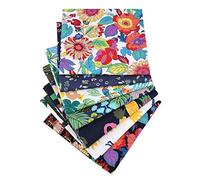 Genérico Quilting Fabric Bundles - 7pcs Fabric Set | Cotton Rainforest Plant Print Fâbric Sewing Quilting Fâbric | Squares Precut Fabrics Print Diy Fabrics for Sewing Crafting