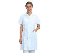 Genérico Química De Laboratorio Blusa Medical Manga Corta Hombre Y Mujer Túnica Medical Media Con Bolsillos Blusa Hopital Clínica Ayuda Hogar Kiné Terapeuta ocupacional para Trabajo Cosplay, azul, S