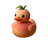 Genérico Quirky Character Mold - Playful Shelf Mascot, Expressive Office Trinket for Stress Relief, Slim Mantle Prop, Interior Decoration with Non-Slip Felt Bottom, Cheerful Duck Statuette for Posing