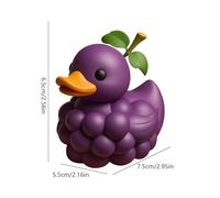 Genérico Quirky Character Mold - Playful Shelf Mascot, Expressive Office Trinket for Stress Relief, Slim Mantle Prop, Interior Decoration with Non-Slip Felt Bottom, Cheerful Duck Statuette for Posing