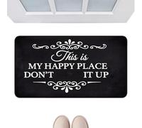 Genérico Quirky Funny Rug, Black Entrance Mat, Non-Slip Room Carpet, Decorative Indoor Outdoor Floor Accent, Stylish Front Door Entry Solution, Home Gear for Bedroom, Living Room, Apartment