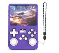 Genérico R36S Funda Protectora de Silicona para Consola de Juegos R36S, Anticaídas, Antiarañazos y a Prueba de Golpes. Carcasa Blanda Portátil para Consola de Juegos R36 (Morado)