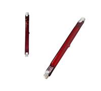 Genérico R7s Regulable, 118 mm 200 W Bombillas infrarrojas R7s para calefacción U3, tubo luminoso de cuarzo rojo 200 LM,118 mm y 500 W 2packs