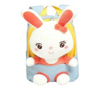 Generico Rabbit Backpack - Detachable Kids Schoolbag For Girls, Plush 3D Animal Cartoon Bag | Long Lasting Creatives Modern Design Preschool Kindergarten Kids Shoulder Bag For 2-6 Year Old Girls