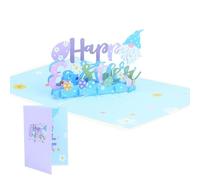 Generico Rabbit Easter Cards - Paper 13x18cm | Bunny Greeting Cards, Color Printed Holiday Note Card | Happy Easter Bunny Card With Envelopes For Holiday Wishes Celebration Gift Use