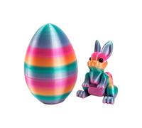 Genérico Rabbit Egg Easter Decorations - Festive Ornament Set For Table Centerpiece and Home Display | Colorful Materials with Playful Design, Ideal For Indoor Outdoor Parties, Kids Activities