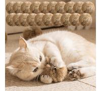 Genérico Rabbit Fur Ball Cat Toy, Catnip Natural Soft Plush Kittens Toy Ball, Washable Toys Balls Fun to Chase, for Kicks, Games, Indoor Exercise, Bonding, Designed for Interactive Cat Play