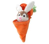 Genérico Rabbit In Carrot Plush Keychain - Easter Bunny Charm, Cute Pendant for Kids Adults, Bag Accessory with Fun Design, Travel Gear, Plush Ornament for School Holiday and Backpack