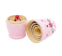 Genérico Rabbit Nesting Dolls, Russian Nesting Toys, Wooden Educational Stacking Playsets, Cartoon Home Decoration, Fun Learning Toy for Boys and Girls, Convenient to Care, Good Present