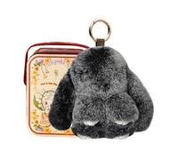 Genérico Rabbit Plush Charm, Soft Bunny Keychain, Mini Doll with Clip, Fashion Gear for Owners, Lifestyle Accessory, Charm for Teens Adults Classroom Dorm Studio Travel Picnic Party Gathering