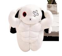 Genérico Rabbit Plush, Scary Muscle Bunny Standing Toy, Soft Huggable Doll Pillow For Kids Boys Girls Adults Women Christmas Sleeping Sofa Bedside Desk Shelf Car Decoration, 11.81x5.91x4.72 In