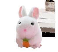 Genérico Rabbit Stuffed Animal, Cartoon Hamster Doll, Interactive Plush Toy, Soft Aesthetic Design, Pull String Wagging Tail, Kids Friendly, Bedroom Decor, Children’s Day Gift