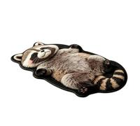 Genérico Raccoon Pattern Floor Mat Decor - Soft Area Rug, Imitation Cashmere Animal Print Carpet | Underfoot Protective Indoor Mat For Home Dining Bedroom Kitchen Entryway Hallway Office Workplace