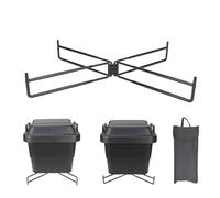 Genérico Rack de Plegable para Acampar: de Almacenamiento al Aire Libre Duradero para Caja de Aislamiento, Cubo de refrigerador y Organizador de Herramientas | Marco Base Estable con diseño por