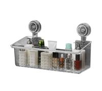 Genérico Rack Doccia a - Aspirazione Organizer Stoccaggio Doccia, Mensola Doccias senza Punzonatura, Organizer Mensola Bagno | Supporto Cestino Bagno Doccias