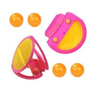 Genérico Racket Pocket Toy, Catch Ball Game, Interactive Fun Portable Design Durable Paddles Colorful Balls Adjustable Straps, Ball Paddle for Beach, Garden 8.46x7.87inches