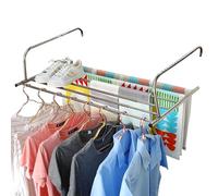 Genérico Radiator Clothes Dryer - Extendable Stainless Steel 360° Rotation Rails - 10 Levels Adjustment Socks Hanger Rack, Home Supplies for Socks Underwear Shoes