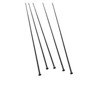 Genérico Radios de Acero para Bicicletas 24 Piezas A Lote 15 Diámetro De Calibre 1,8 Mm Bici Color Negro 304 Spokes Bicicleta Montaña Tirón Recto Acero Inoxidable con Gorra(268mm)