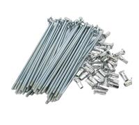 Genérico Radios de Acero para Bicicletas Bicicleta eléctrica 10G de diámetro 3,0mm Longitud 50-300mm radios + tetinas 36 unids/Lote(180mm)