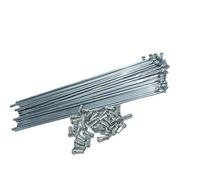 Genérico Radios de Acero para Bicicletas Bicicleta eléctrica 12G Diámetro 2,5 mm Longitud 64-230 radios #45 Acero + tetinas 37 unids/Lote(12G 155mm)