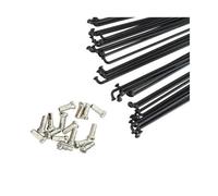 Genérico Radios de Acero para Bicicletas Radios de Acero 16 Piezas 251 mm - 269 for Ruedas Bicicleta montaña MTB con Cubierta(263.0MM)