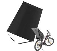 Genérico Rain Cover - Windproof Child Bike Seat Cover, Waterproof 400D Oxford Cloth Protector For Kids Bicycle Seat with High Backrest, UV Resistant, Foldable and Washable Outdoor Shield