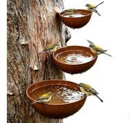 Generico Rain Water Catcher | Metal 3 Pieces Bee Watering Station Cup - Rain Collector Yard Decoration | for Farmhouse Yard Backyard Patio Porch Balcony Deck Fence Walkway Flower Bed