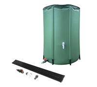 Genérico Rain Water Storage Tank - Dark Green PVC Mesh 100L To 750L For Outdoor Garden - Foldable Rain Barrel For RV Camping - Water Collection Drum