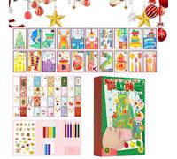 Genérico Rainbow Scratch Craft Kit, Colorful Set, Rainbow Engraving Art Kit, Scratch-Themed Scratches Bookmark Kit, Interactive Painting Postcard Crafts, Scratch Dots Paint Kit For 6 Years Old Kids
