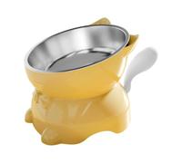 Genérico Raised Cat Food Bowls - Tilt Anti Vomiting Feeding Cat Dishes | Elevated Water Holder for Small Medium Kitten Pet Home Balcony Living Room Apartment Dorm Yard Patio
